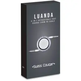 Swiss Cougar Luanda 4-in-1 Retractable Fast Charge 240W PD Cable Gift Box